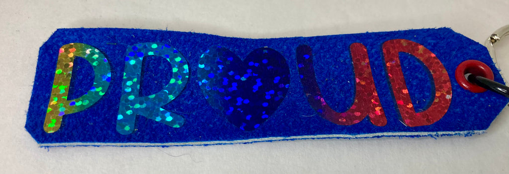 Leather and vinyl keychains