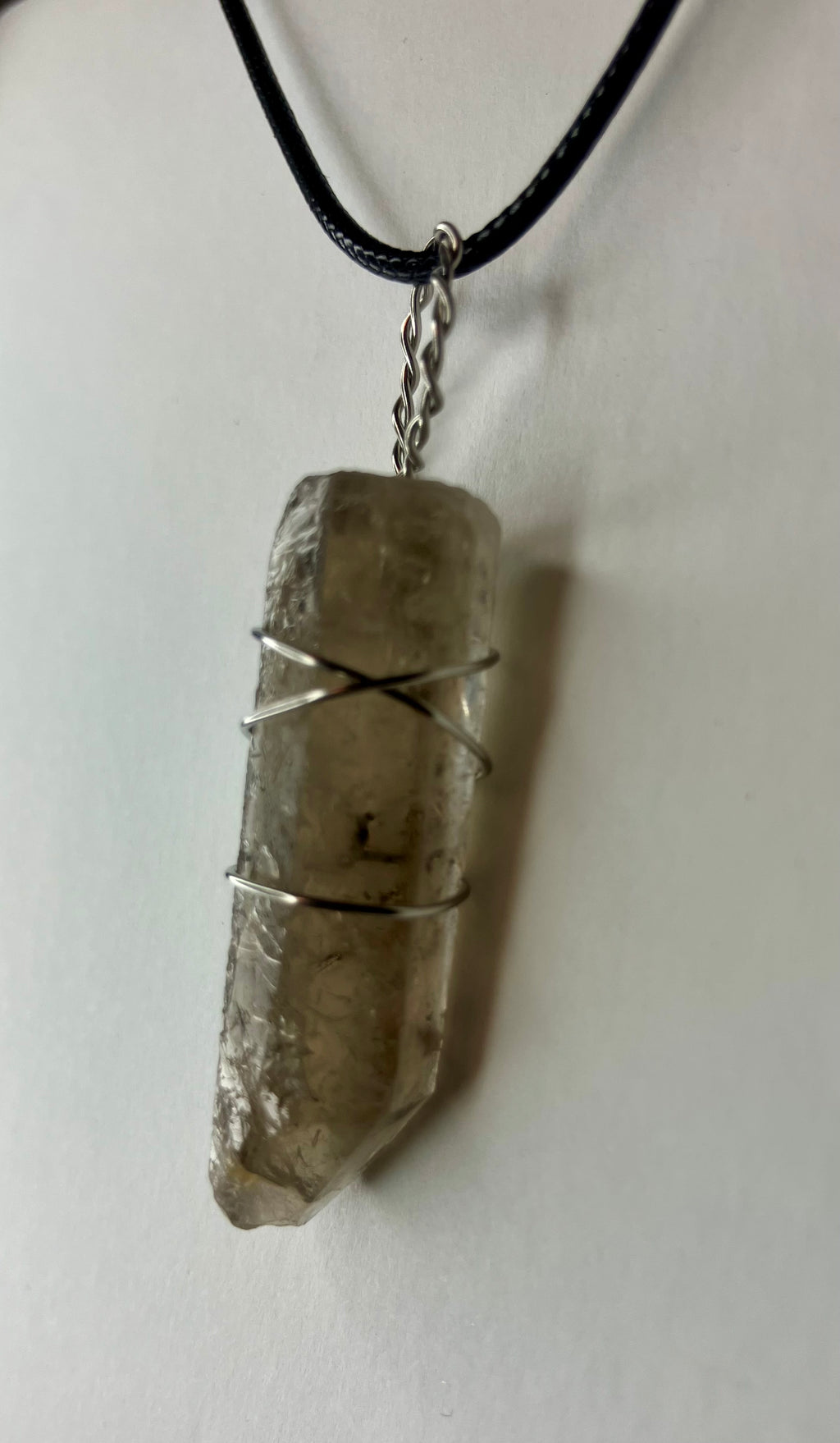 Wire wrapped stones and crystals with stainless steel wire