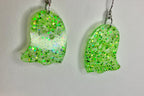 Resin ghost earrings