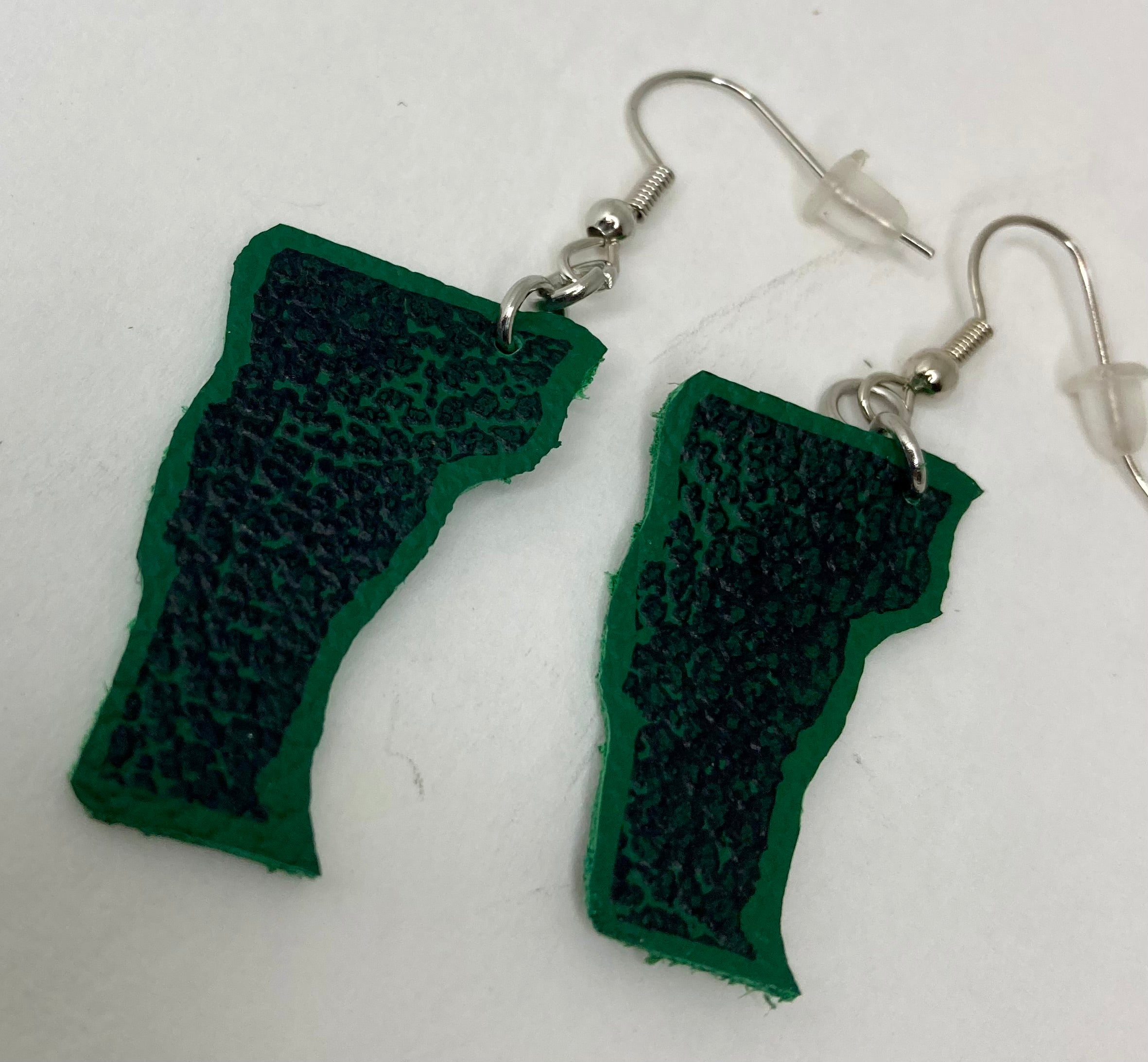 Vermont leather earrings