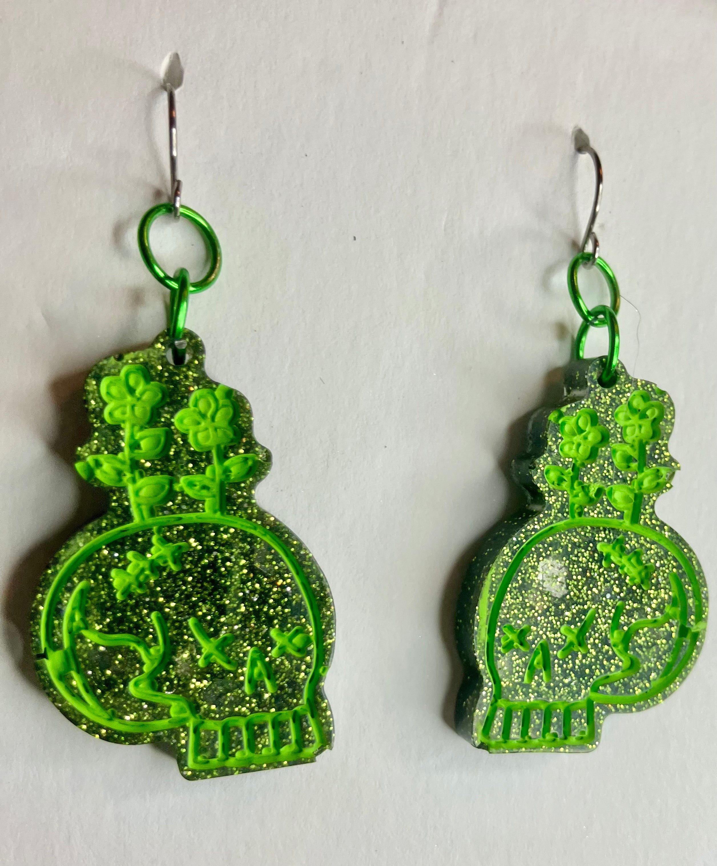 Miscellaneous spooky resin earrings