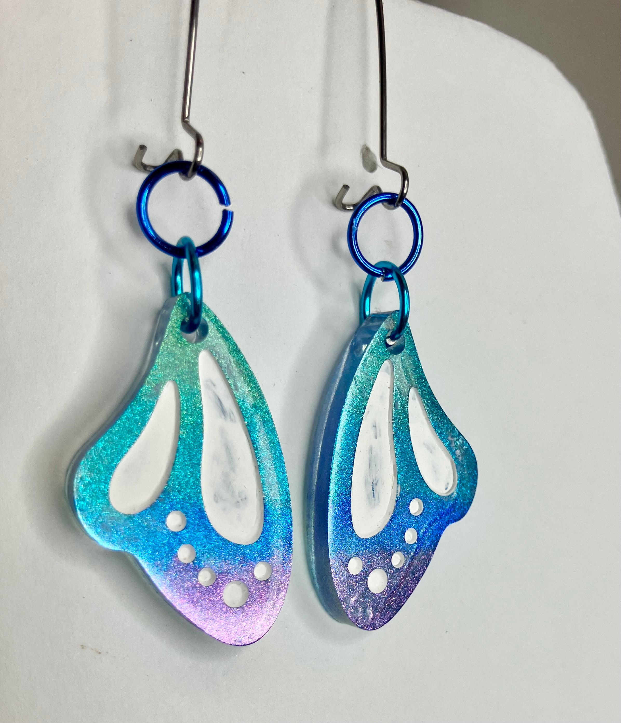 butterfly wings resin jewelry