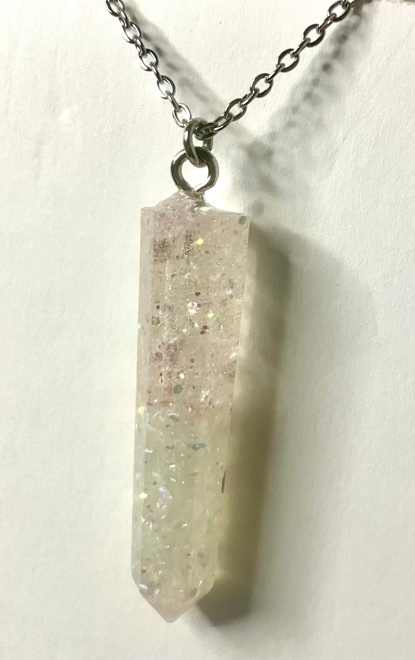 Geometric Resin Pendant Necklaces: Glitter, Ink Swirl & Custom