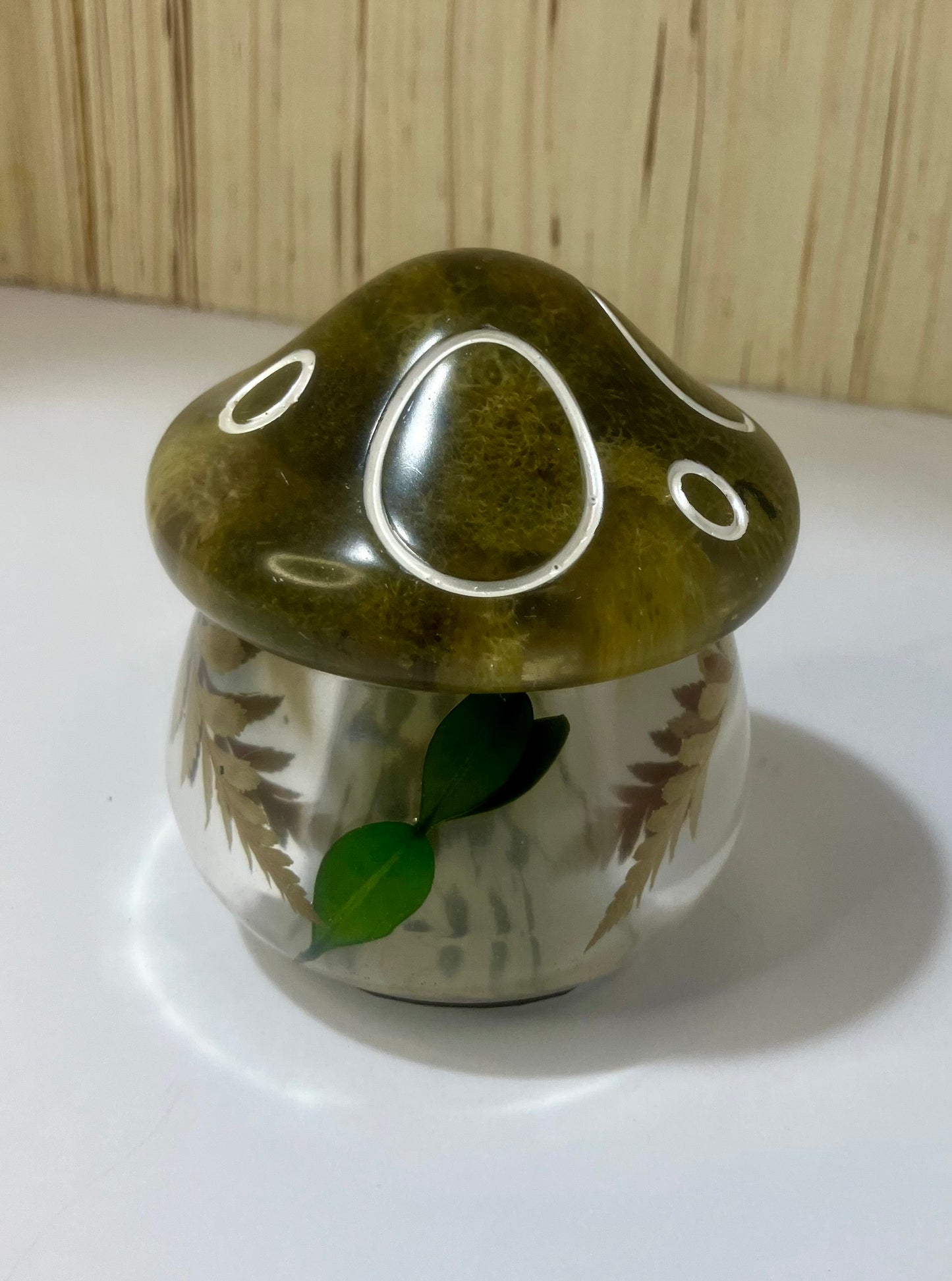 Resin Mushroom Trinket Box