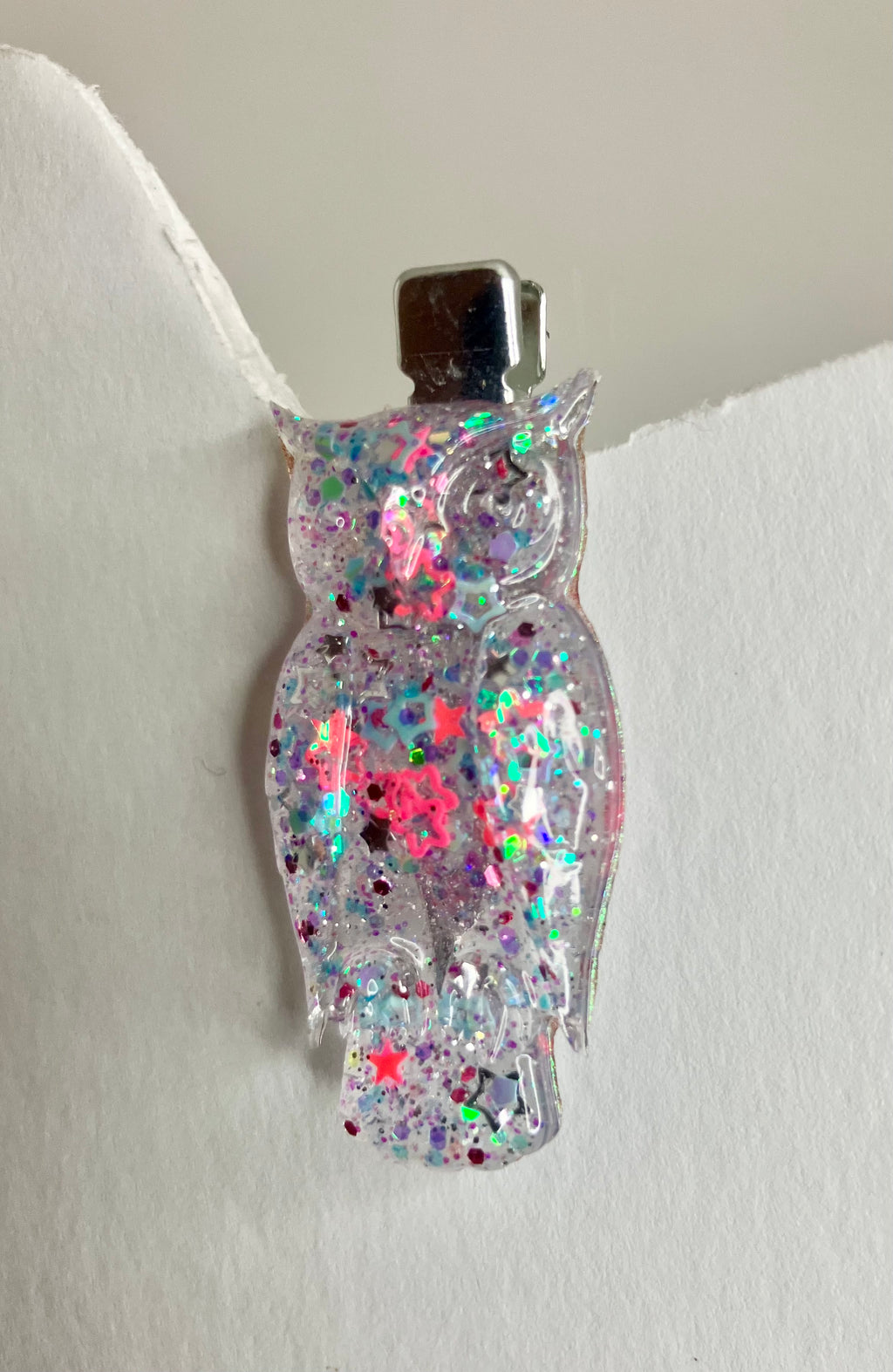 Resin pins and hair clips