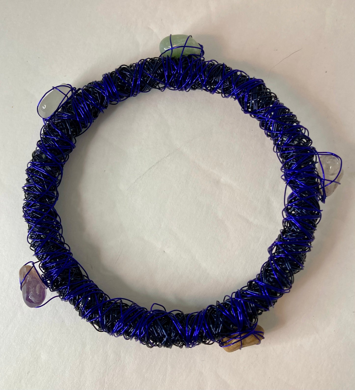 Wire bangle bracelet