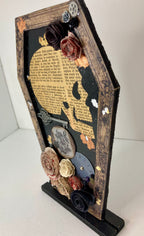 Coffin mixed media art