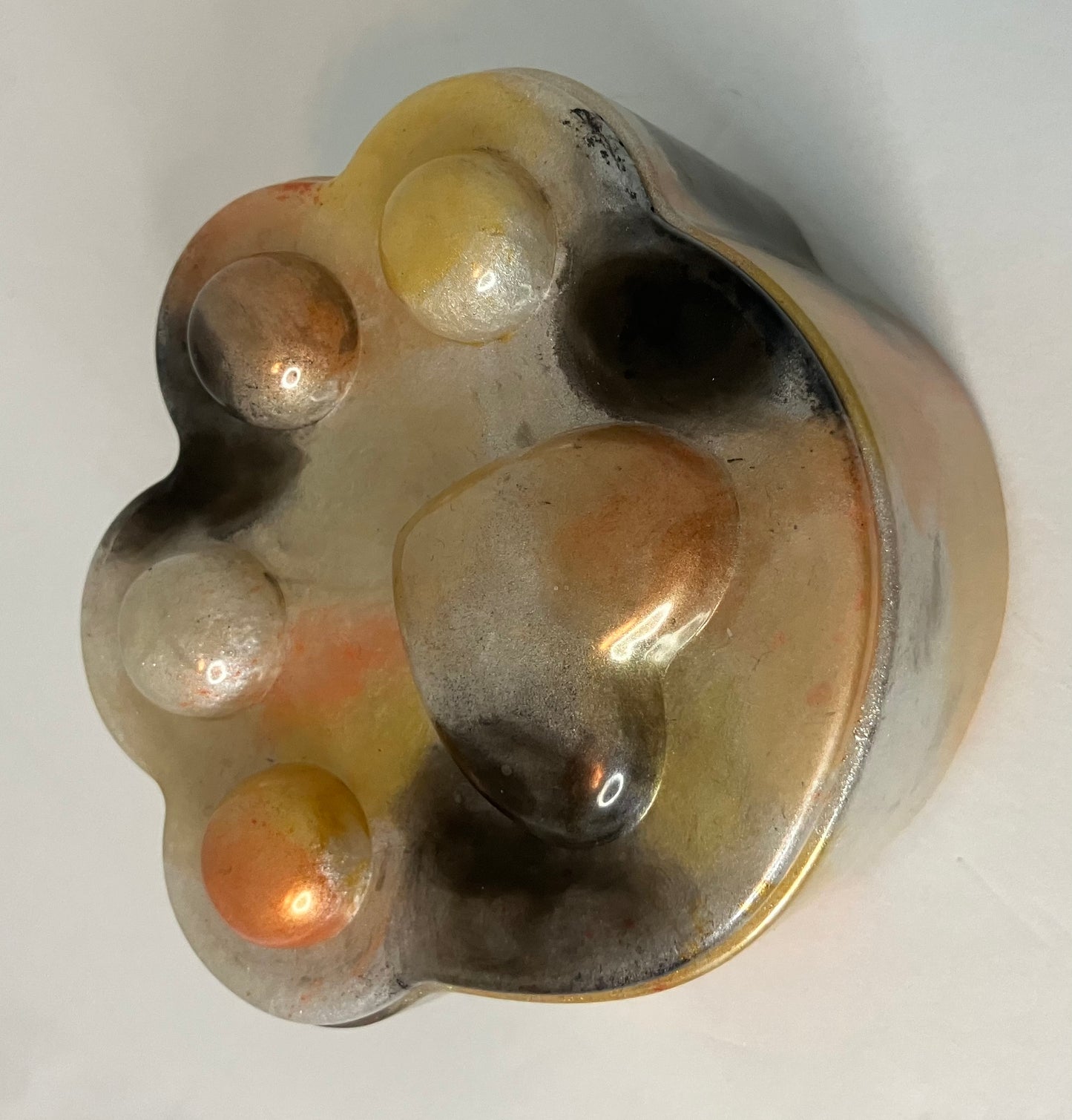 Resin Paw Print Trinket Box