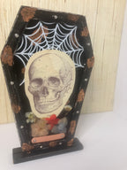 Coffin mixed media art
