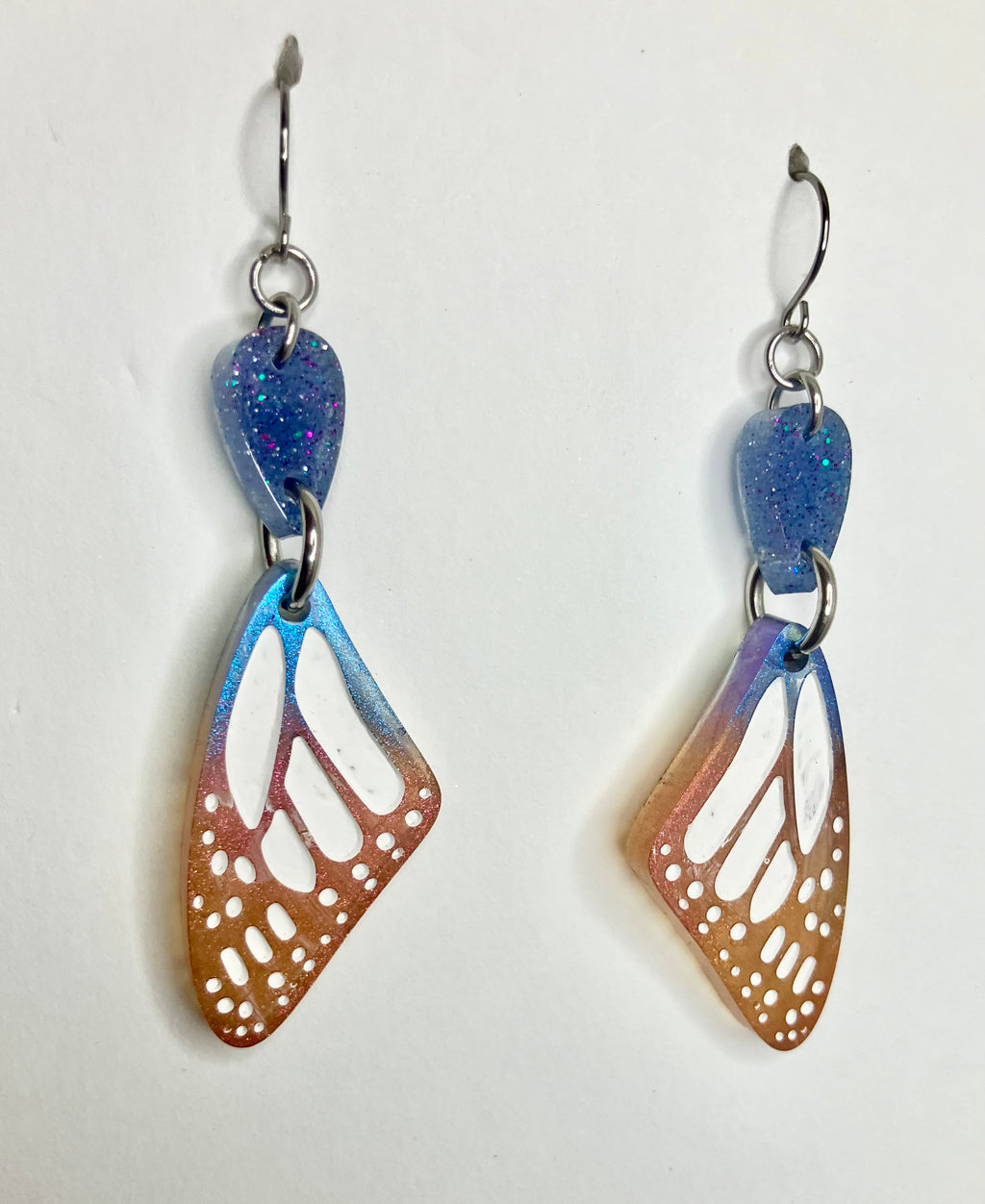 butterfly wings resin jewelry