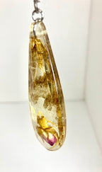 Tattered butterfly wing necklace