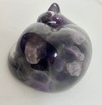 Amethyst filled sleeping pet figuring