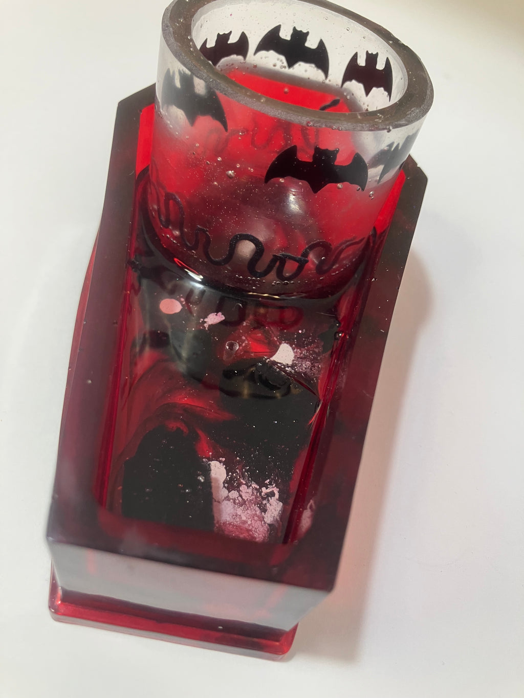 Coffin votive holder/incense burner