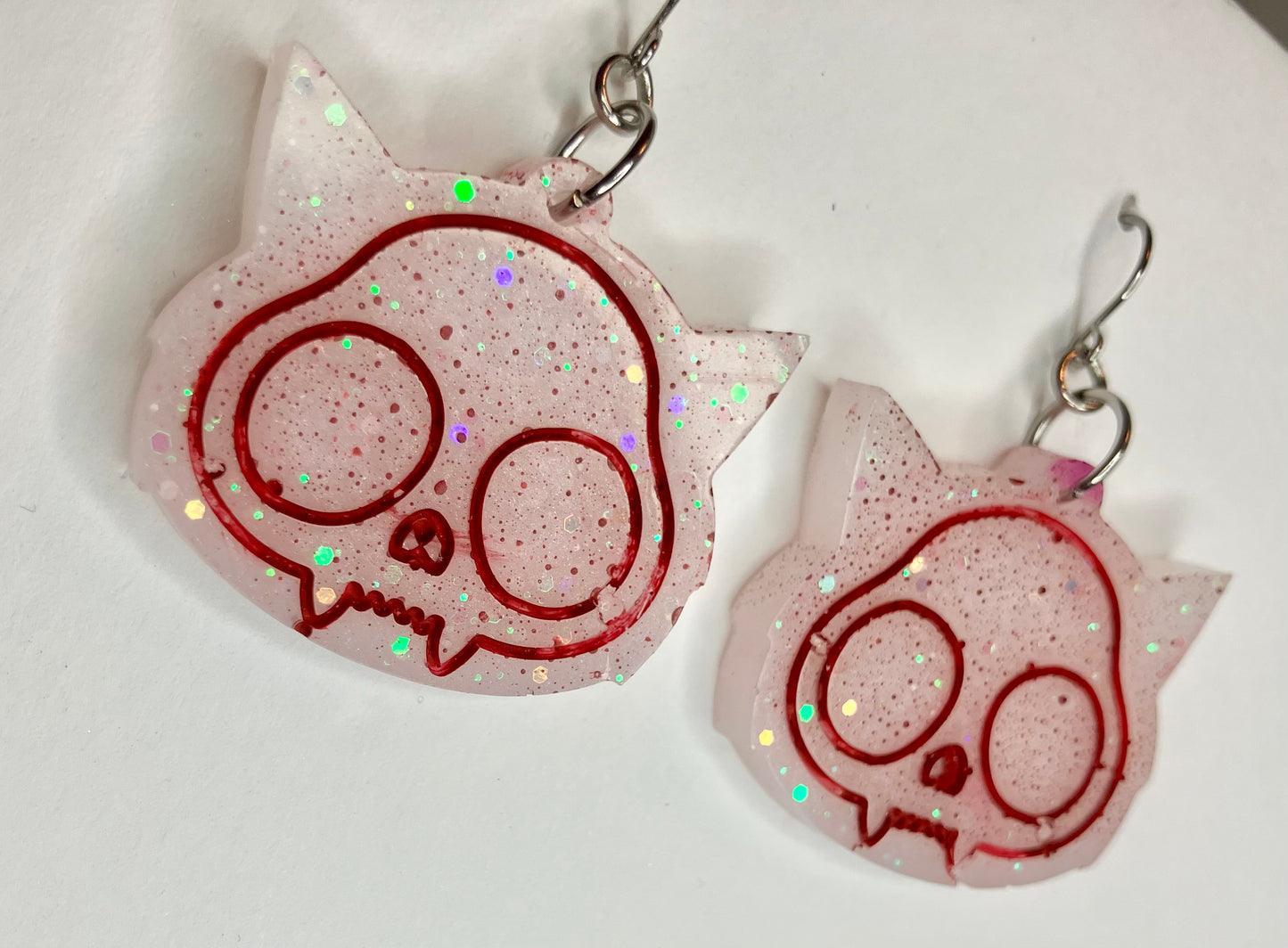 Spooky Resin Earrings: Bats, Skulls, Spiderwebs & More
