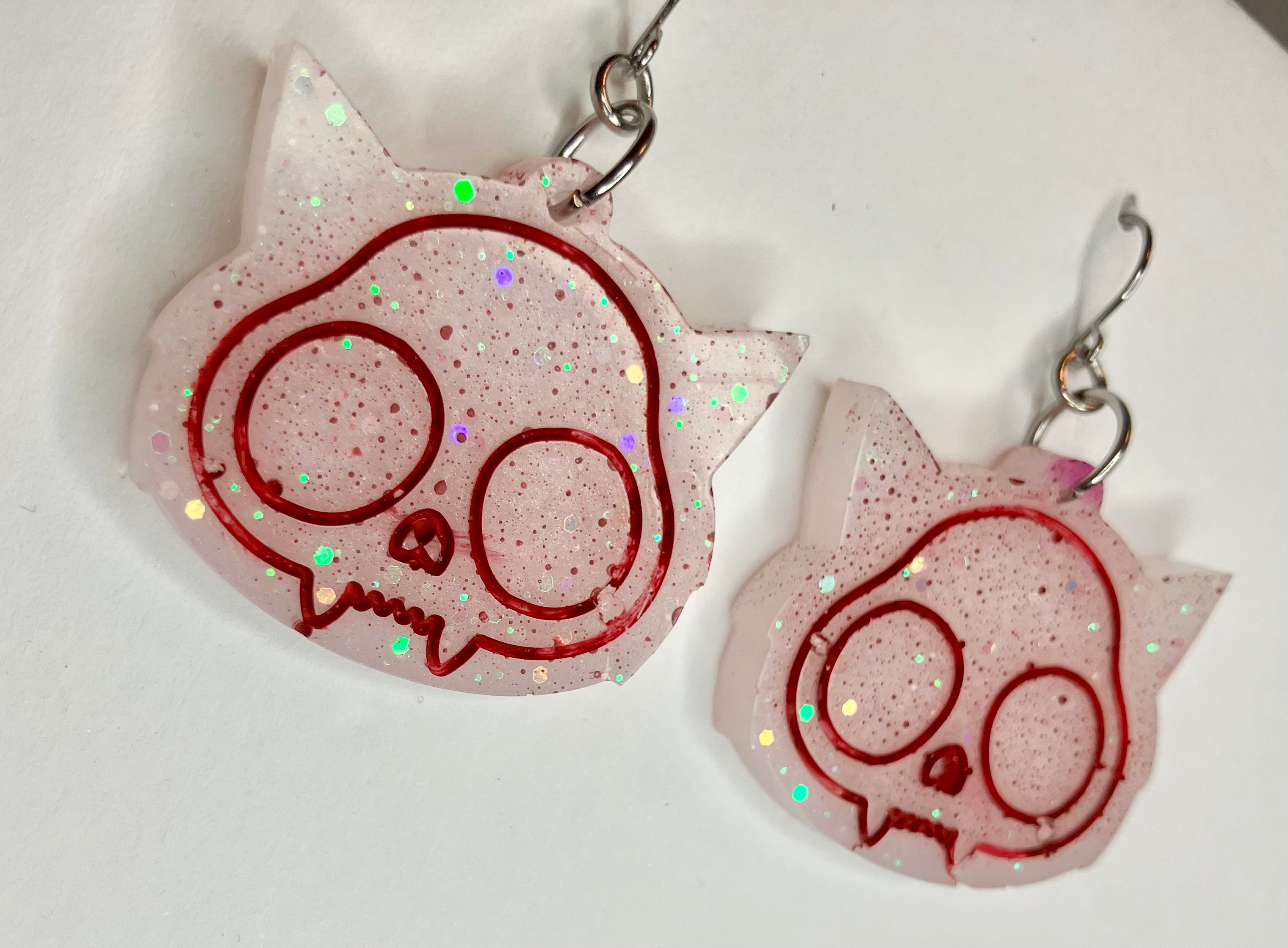 Miscellaneous spooky resin earrings