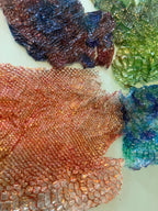 Multi pack dyed snake shed pieces