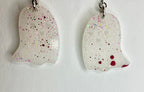 Resin ghost earrings