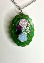 Resin frame pendants