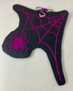 Leather and vinyl keychains