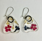 Large resin planchette earrings