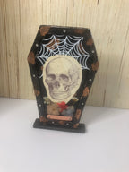 Coffin mixed media art