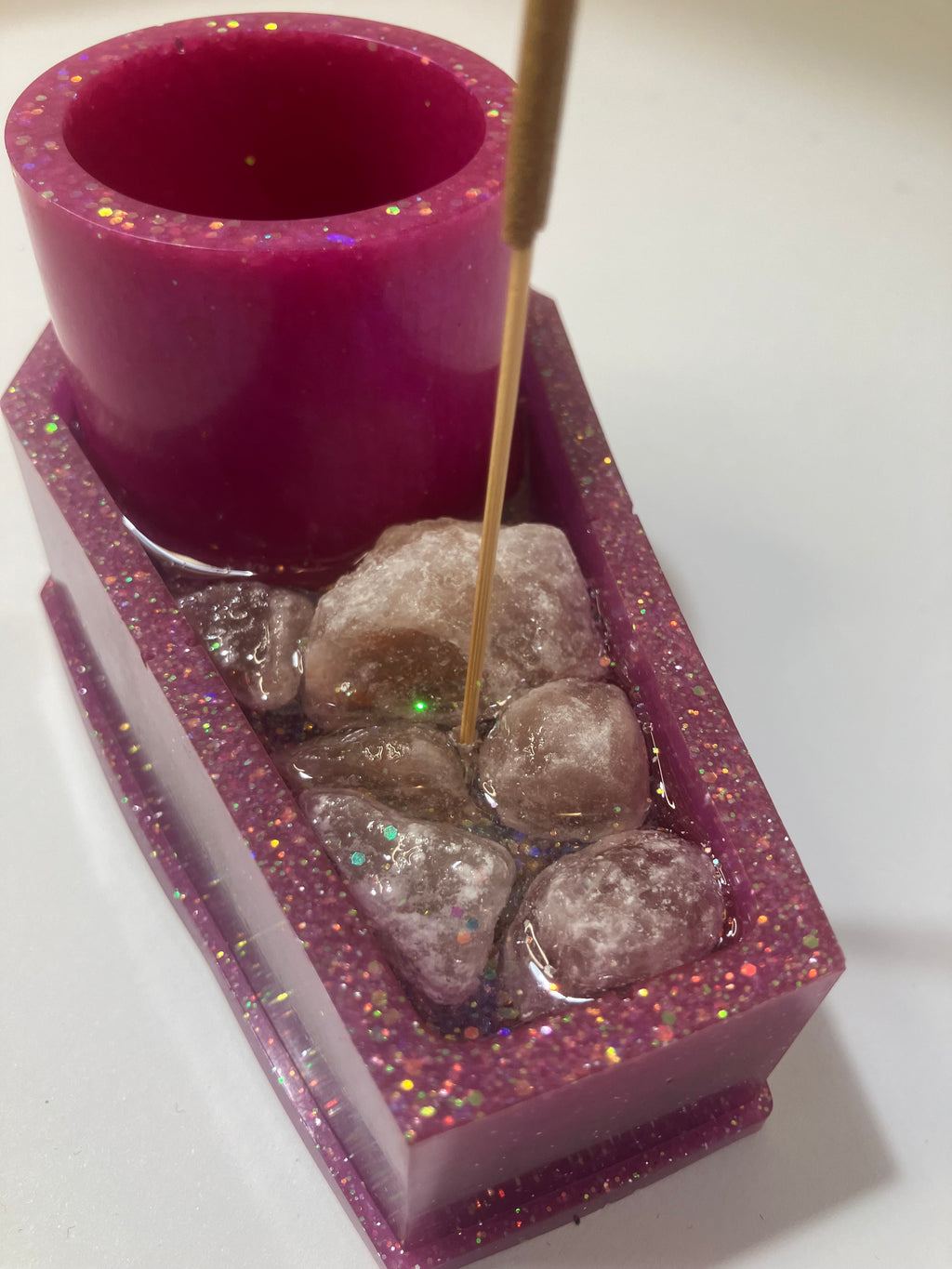Coffin votive holder/incense burner