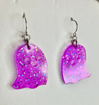 Resin ghost earrings