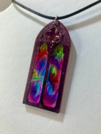 Faux stained glass jewelry