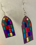 Faux stained glass jewelry