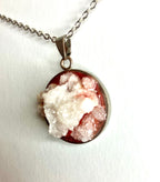 Drusy in resin pendants