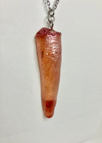 Severed finger necklace