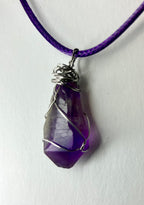 Wire wrapped stones and crystals with stainless steel wire