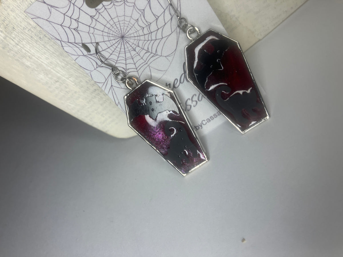 Gothic Coffin Bezel Resin Jewelry