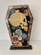 Coffin mixed media art