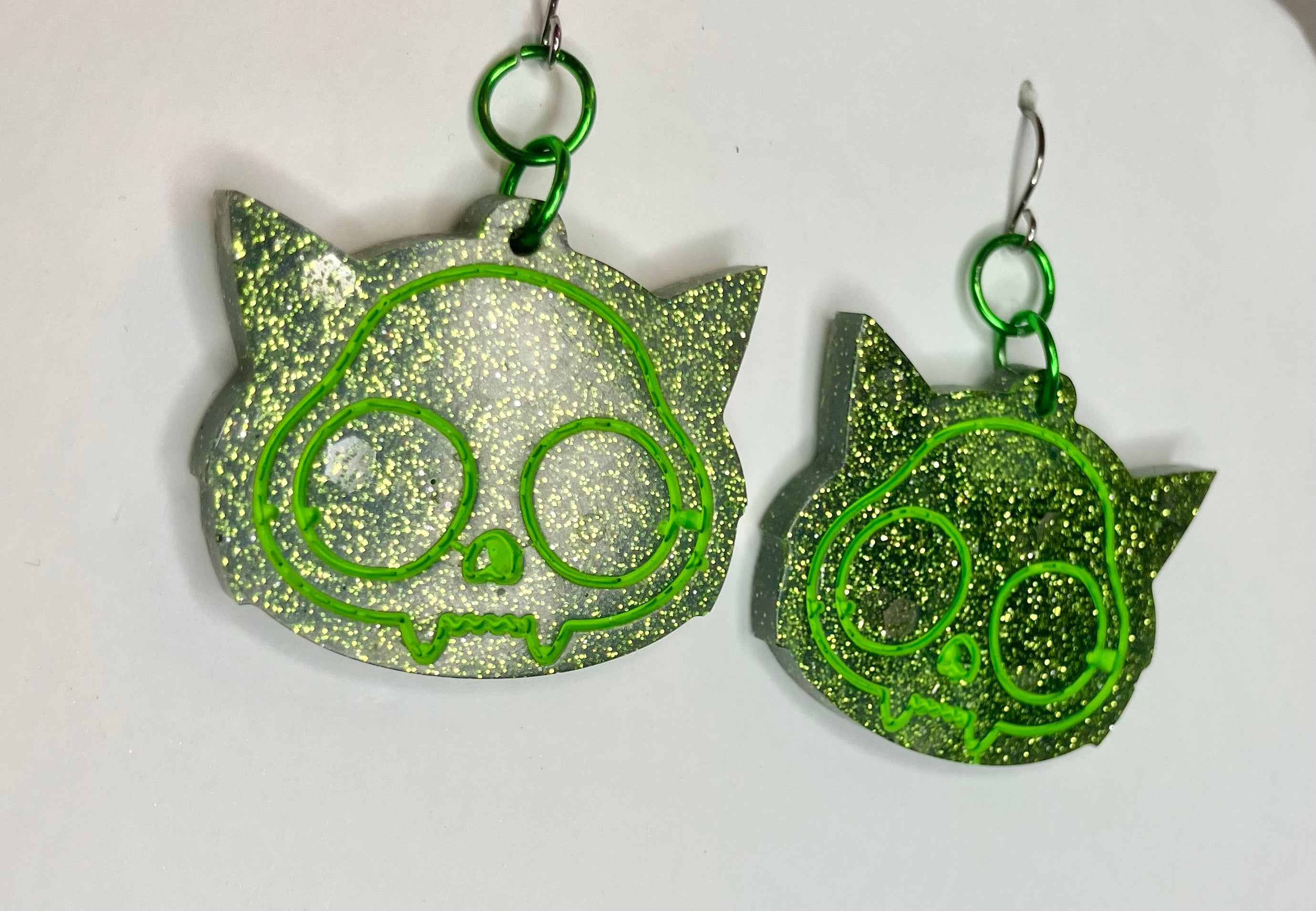 Miscellaneous spooky resin earrings