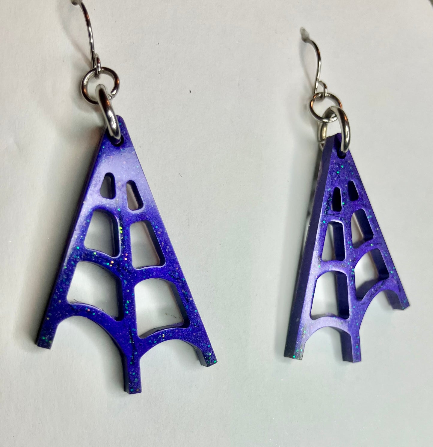 Spooky Resin Earrings: Bats, Skulls, Spiderwebs & More