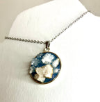 Drusy in resin pendants