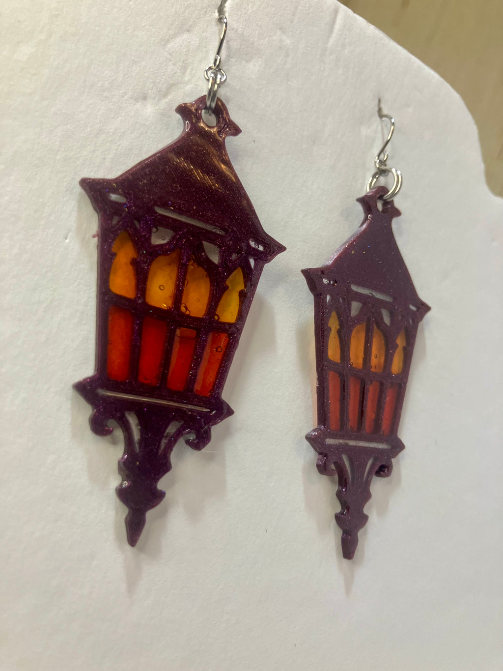 Faux stained glass jewelry