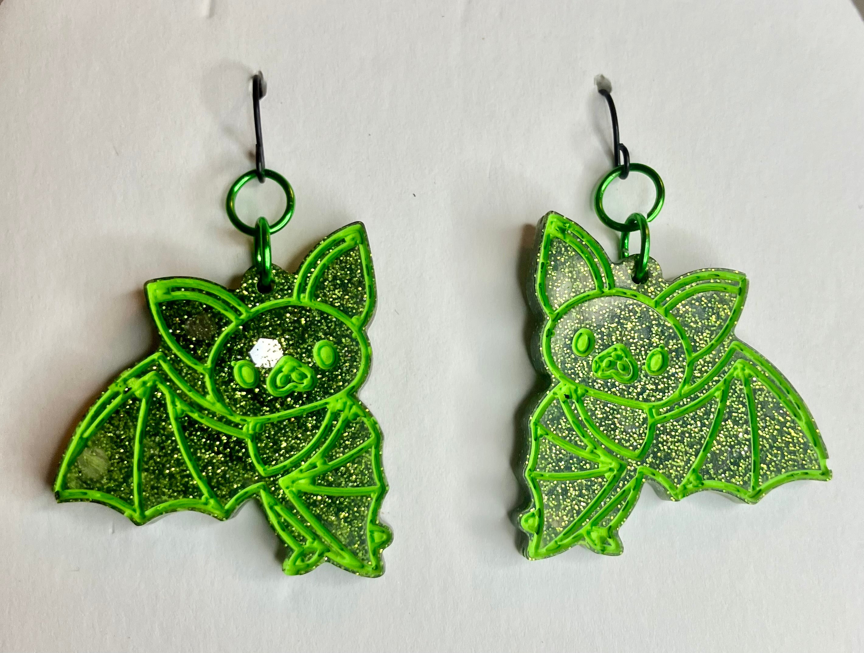 Miscellaneous spooky resin earrings