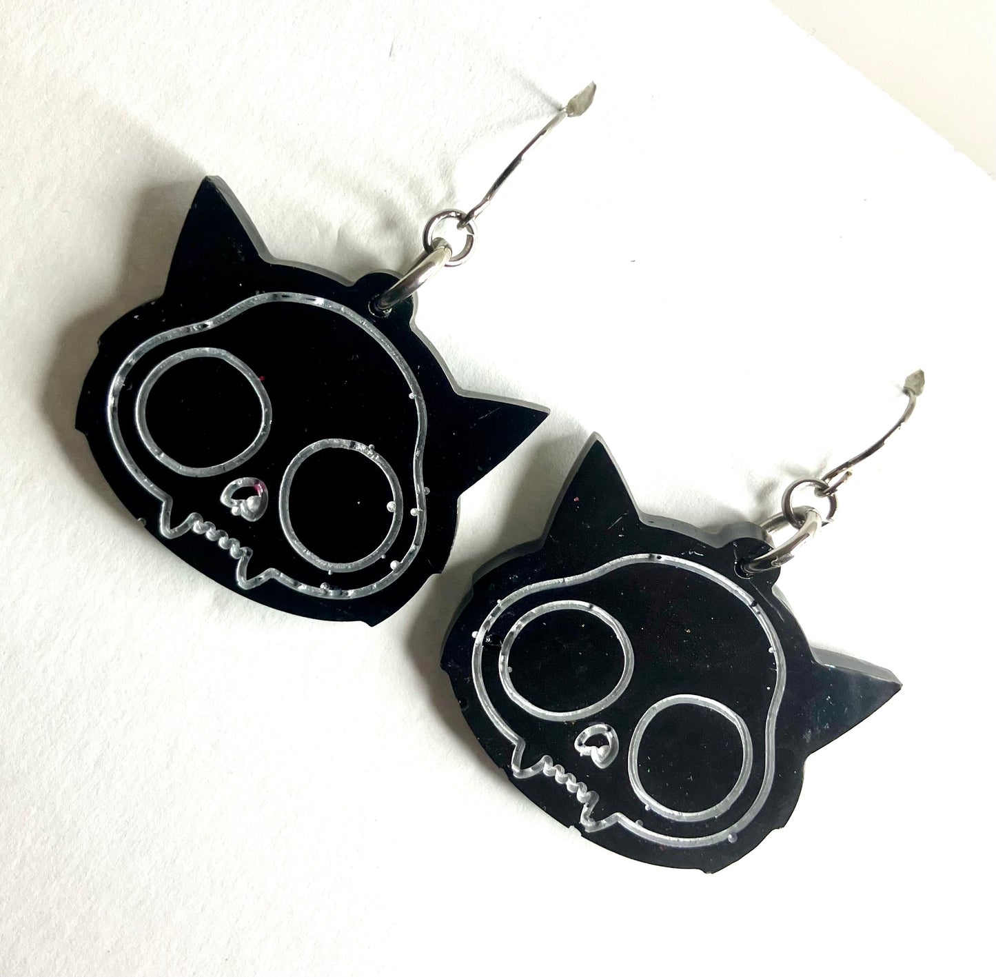 Spooky Resin Earrings: Bats, Skulls, Spiderwebs & More