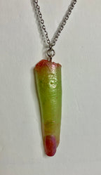 Severed finger necklace