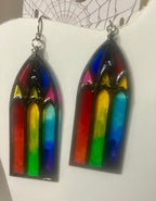 Faux stained glass jewelry