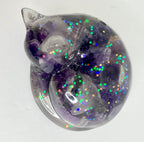 Amethyst filled sleeping pet figuring