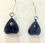 Planchette glow in the dark earrings