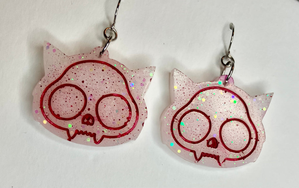 Miscellaneous spooky resin earrings