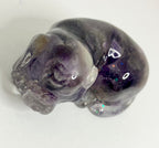 Amethyst filled sleeping pet figuring