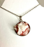 Drusy in resin pendants