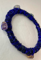 Wire bangle bracelet