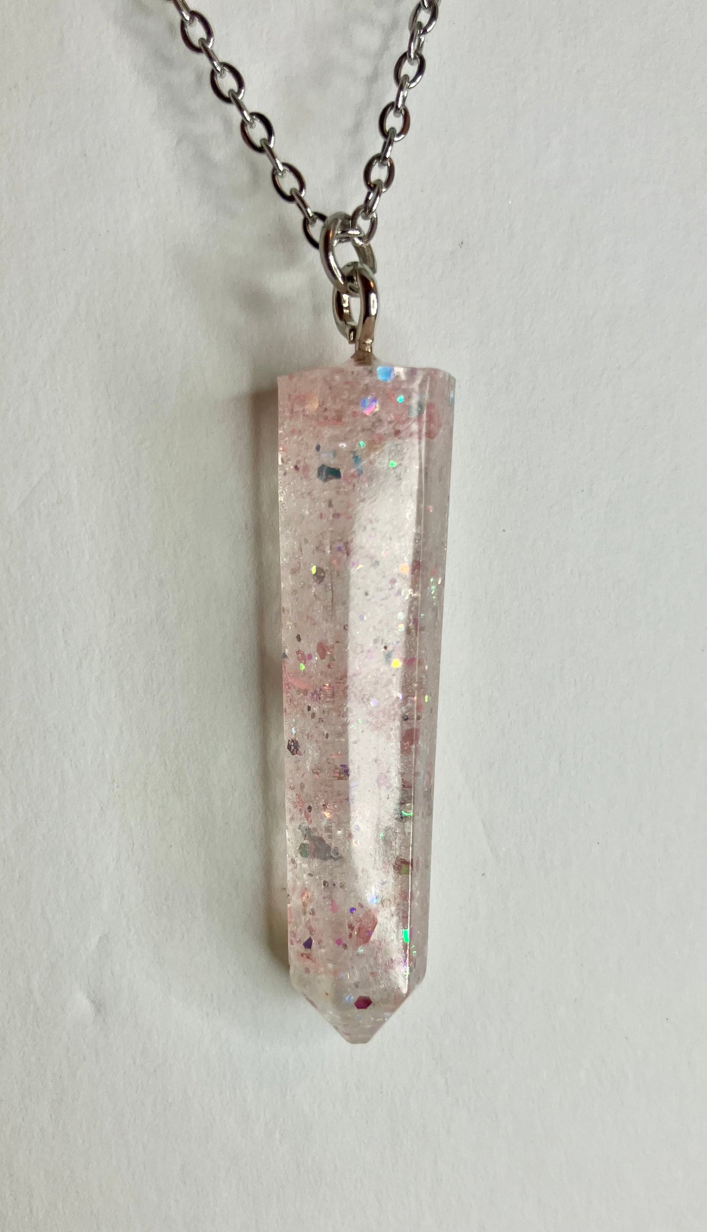 Geometric Resin Pendant Necklaces: Glitter, Ink Swirl & Custom