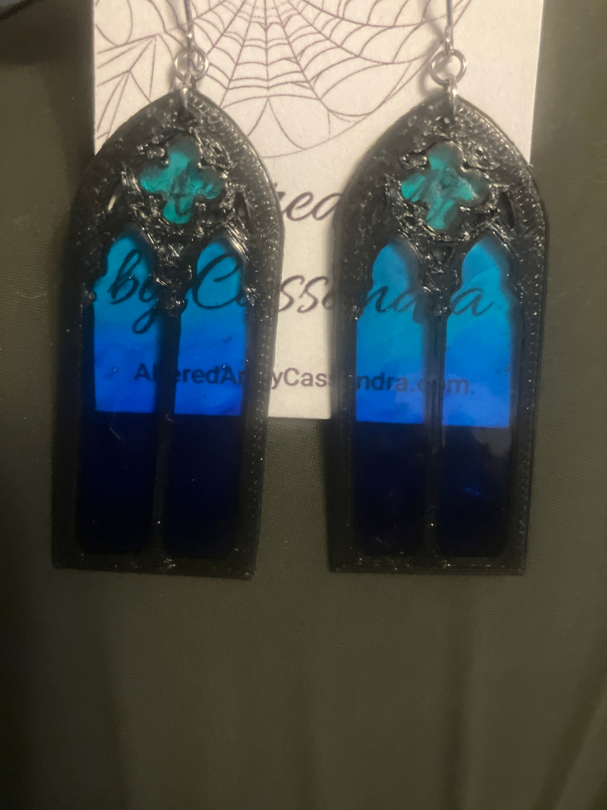 Faux Stained Glass Jewelry: Earrings & Necklaces